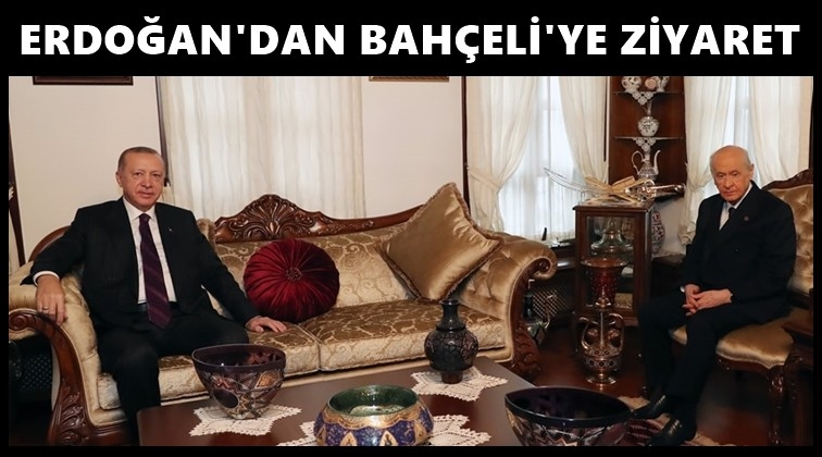 Erdoğan&rsquo;dan Bah&ccedil;eli&rsquo;ye s&uuml;rpriz ziyaret