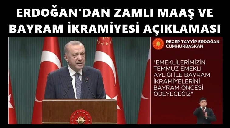 Erdoğan'dan bayram ikramiyesi açıklaması...