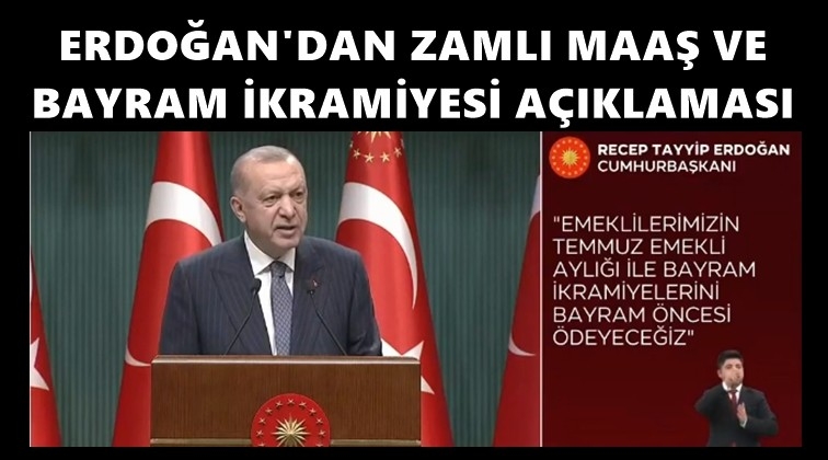 Erdoğan'dan bayram ikramiyesi a&ccedil;ıklaması...