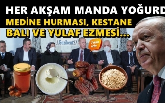 Erdoğan'dan beslenme tavsiyesi...