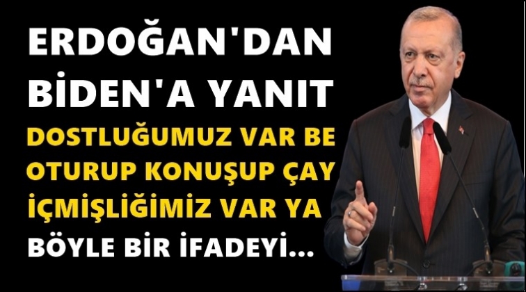 Erdoğan&rsquo;dan Biden&rsquo;a ilk yanıt!
