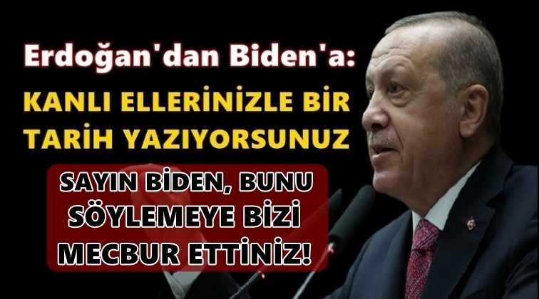 Erdoğan&rsquo;dan Biden&rsquo;a İsrail tepkisi...