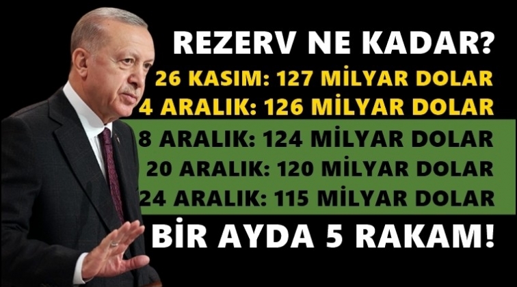 Erdoğan'dan bir ayda 5 farklı rezerv rakamı!