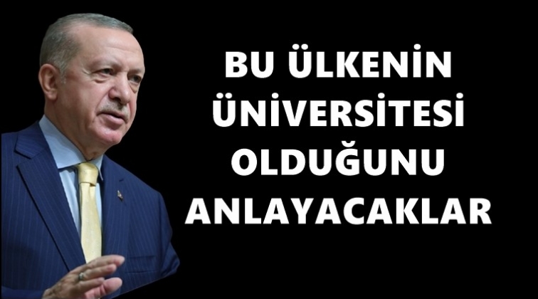 Erdoğan'dan Boğazi&ccedil;i g&ouml;ndermesi...