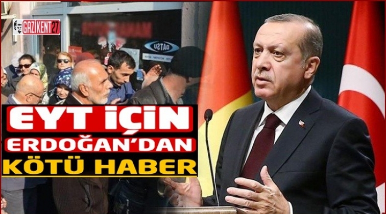 Erdoğan'dan erken emeklilik açıklaması