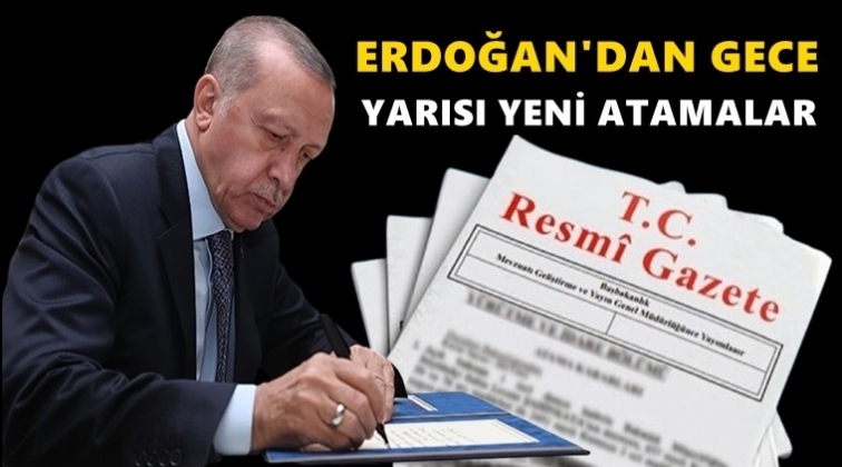 Erdoğan'dan gece yarısı yeni atamalar!