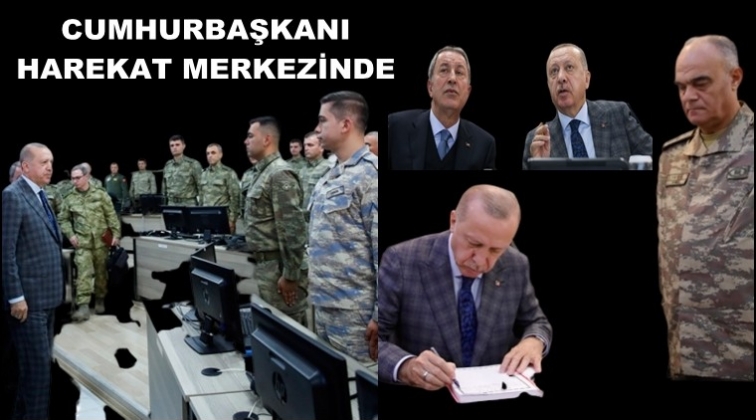 Erdoğan'dan Harekat Merkezi&rsquo;ne ziyaret