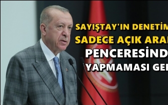 Erdoğan'dan Sayıştay'ın yetkisine eleştri...