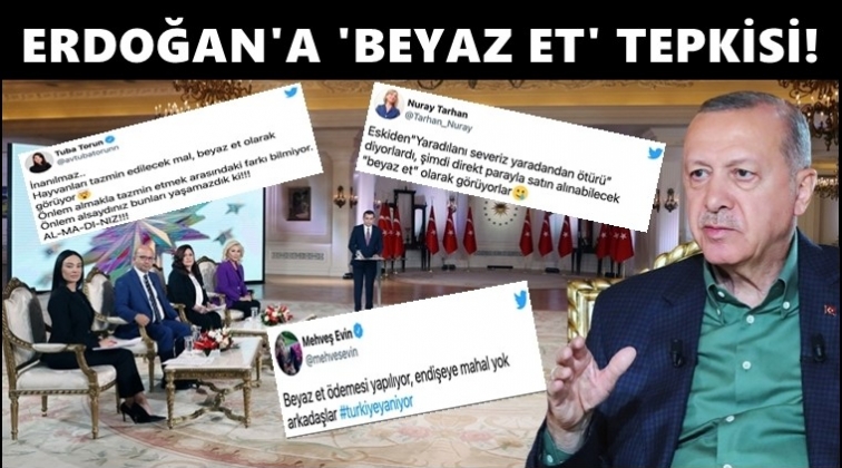 Erdoğan'ın 'Beyaz et' a&ccedil;ıklaması g&uuml;ndem oldu!