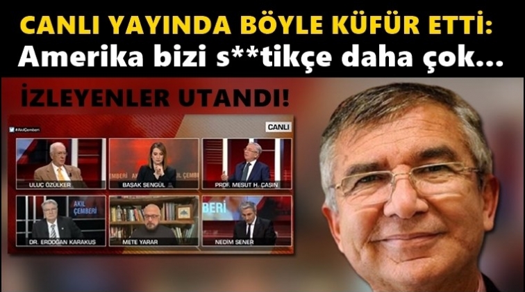 Erdoğan'ın danışmanından canlı yayında küfür!