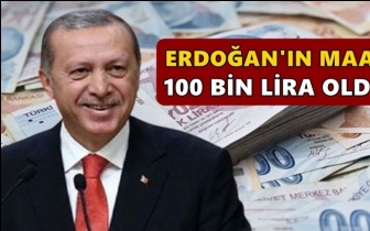 Erdoğan'ın maaşı yüzde 14.4 zamlandı...