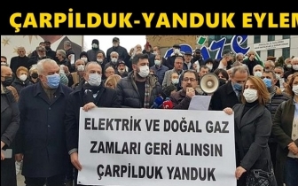 Erdoğan'ın memleketinde 'Çarpilduk, yanduk' eylemi!