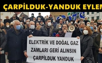 Erdoğan'ın memleketinde '&Ccedil;arpilduk, yanduk' eylemi!