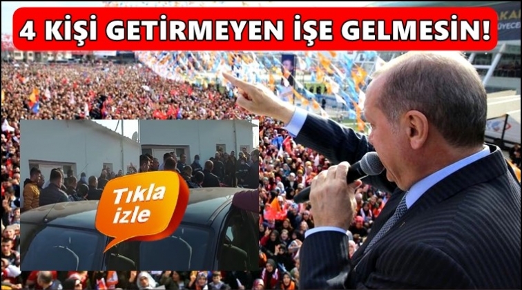 Erdoğan'ın mitingi için işçilere tehdit!