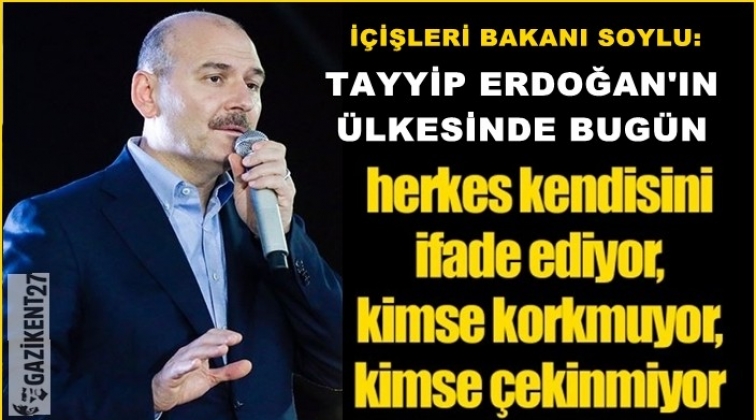 'Erdoğan'ın &uuml;lkesinde herkes kendisini ifade ediyor'