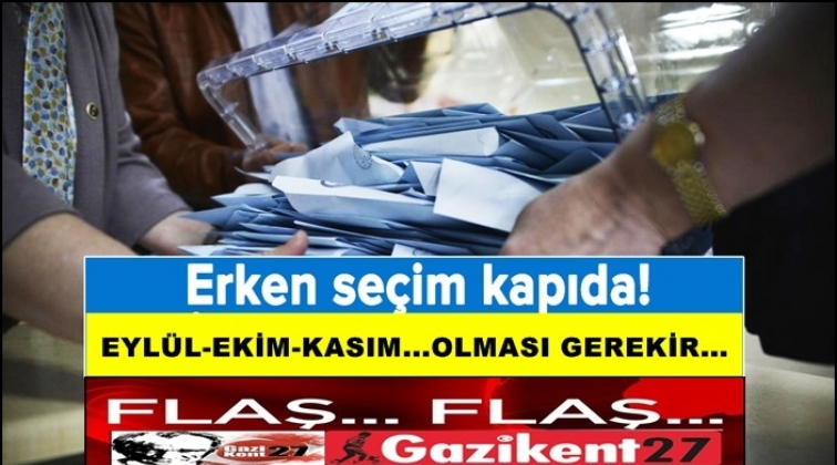 Erken se&ccedil;im kapıda...