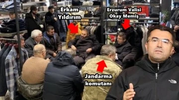 Erzurum Valisi'nin Erkam Yıldırım'lı fotoğrafı yeniden g&uuml;ndemde