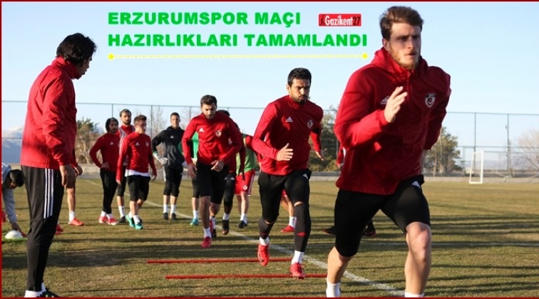 Erzurumspor maçı hazırlıkları tamamlandı