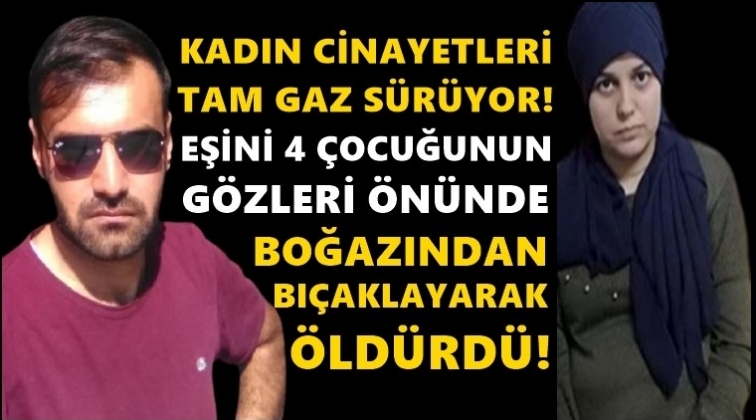 Eşini &ccedil;ocuklarının g&ouml;z&uuml; &ouml;n&uuml;nde &ouml;ld&uuml;rd&uuml;!