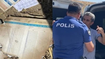 Eski AKP'li başkan se&ccedil;imle ilgili evrakları yakarken yakalandı!