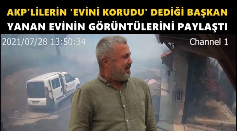 &lsquo;Evini korudu&rsquo; denilen Başkan, yanan evini paylaştı!