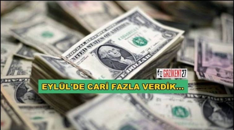 Cari denge, eylülde 1.8 milyar dolar fazla verdi