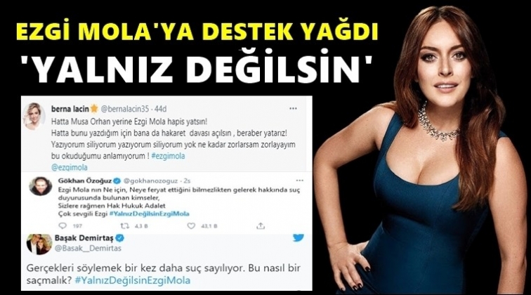 Ezgi Mola'ya destek mesajı yağdı...