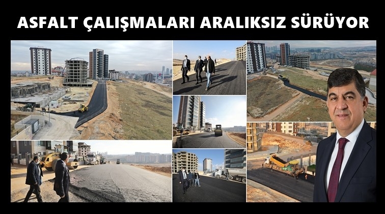 Fadıloğlu, asfalt &ccedil;alışmalarını yerinde inceledi