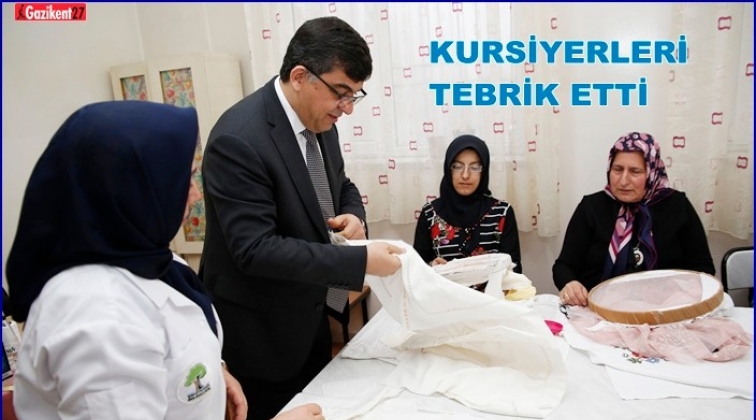 Fadıloğlu, kursiyerleri tebrik etti