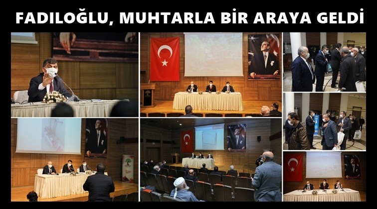Fadıloğlu mahalle muhtarlarıyla buluştu