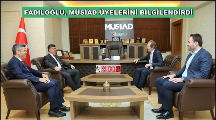 Fadıloğlu, M&Uuml;SİAD &uuml;yeleriyle buluştu