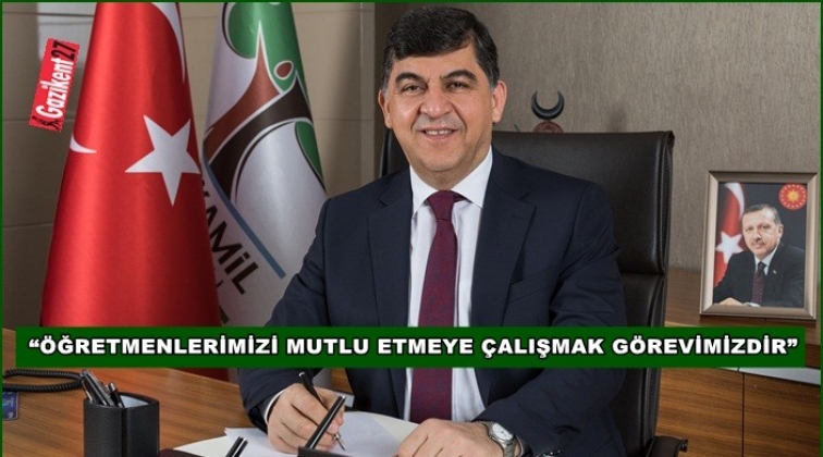 Fadıloğlu, &Ouml;ğretmenler G&uuml;n&uuml;'n&uuml; kutladı