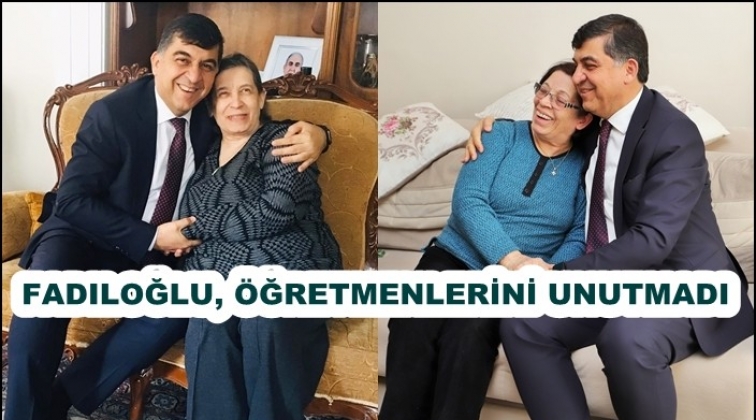 Fadıloğlu, &ouml;ğretmenleri evlerinde ziyaret etti