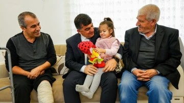 Fadıloğlu, ter&ouml;r saldırısında yaralanan vatandaşı ziyaret etti