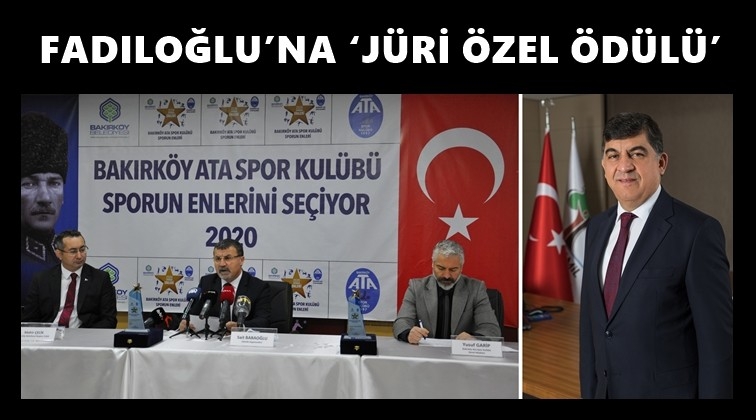 Fadıloğlu'na J&uuml;ri &Ouml;zel &Ouml;d&uuml;l&uuml;