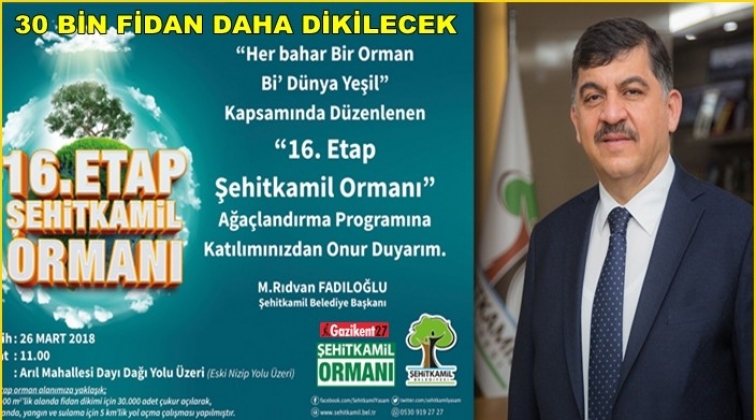 Fadıloğlu'ndan fidan dikim t&ouml;renine davet
