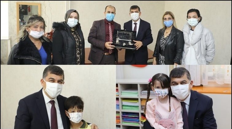 Fadıloğlu'ndan yetim &ouml;ğrencilere ziyaret...