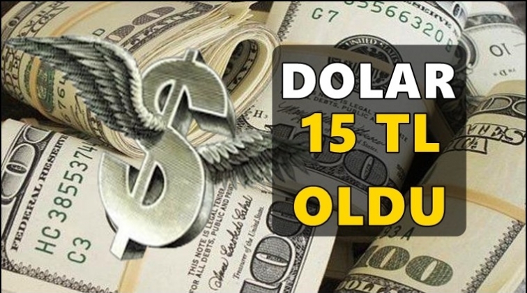 Faiz kararı &ouml;ncesi dolar 15,20 TL'yi g&ouml;rd&uuml;!