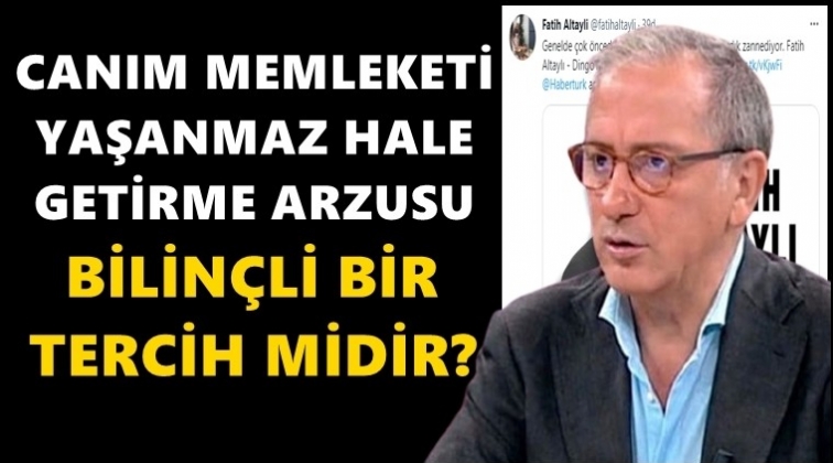 Fatih Altaylı o yazısını yeniden paylaştı!..