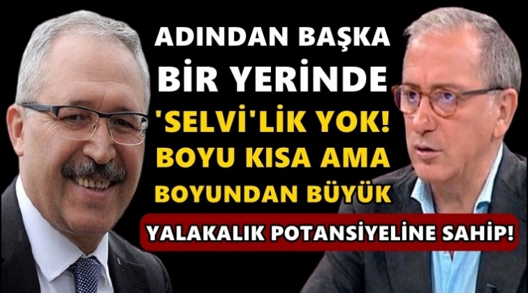 Altaylı'dan, Abdulkadir Selvi'ye: 'Bak Selvi...'