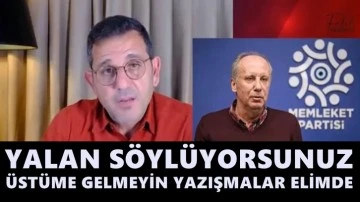 Fatih Portakal'dan, Muharrem İnce'ye: Yalan söylüyorsunuz!