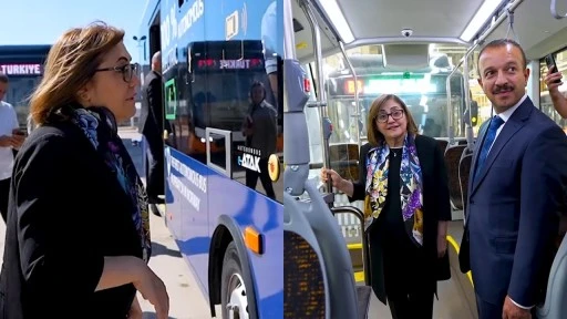 Fatma Şahin, yerli elektrikli otobüsü inceledi
