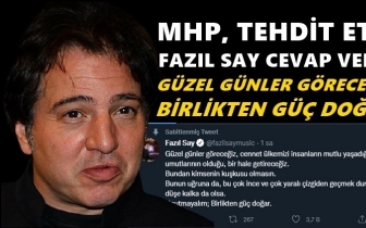 Fazıl Say'dan tehdit eden MHP'liye cevap...