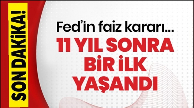 Fed, 11 yıl sonra ilk kez faiz indirdi