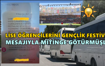 Festivale diye, AKP mitingine g&ouml;t&uuml;rm&uuml;şler!