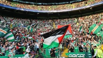 Filistin bayrağı açan Celtic taraftarlarının kombineleri iptal edildi!