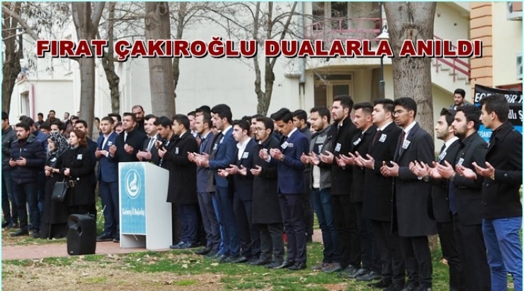 Fırat Yılmaz Çakıroğlu dualarla anıldı