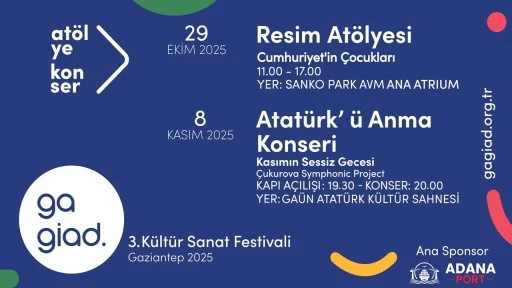 GAGİAD 3. Kültür Sanat Festivali 2025 için geri sayım başladı!
