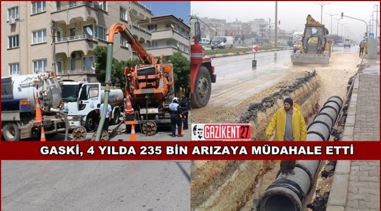 GASKİ 235 bin arızaya m&uuml;dahale etti