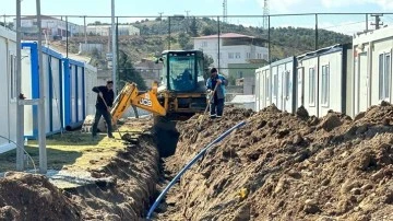 GASKİ'den depremden etkilenen ilçelerde altyapı çalışması